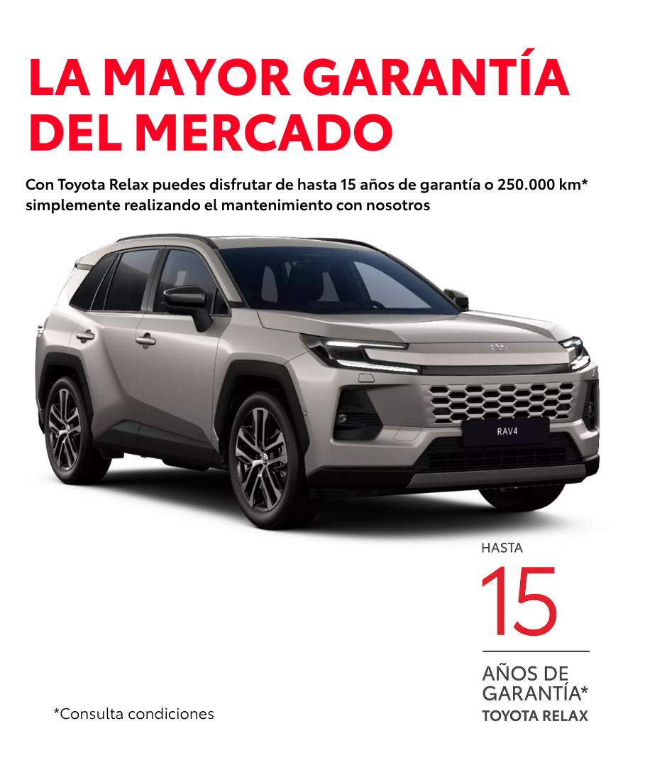 Garantía 15 años Toyota Relax Compostela Móvil Santiago