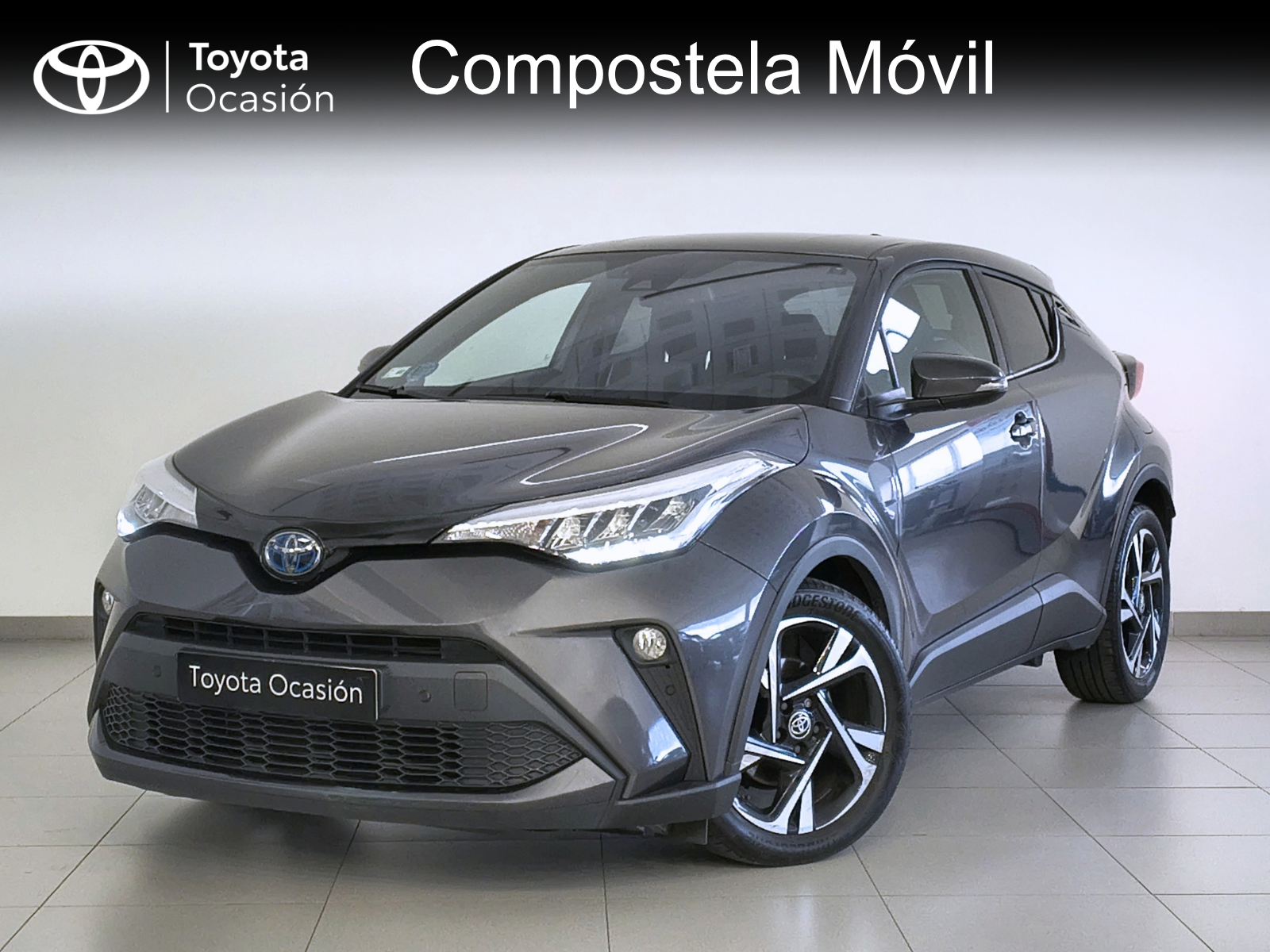 Toyota CHR 125H Advance 2022 gris grafito 4635LZB Compostela Movil Santiago de Compostela Concesionario Oficial Toyota A Coruña Galicia Milladoiro