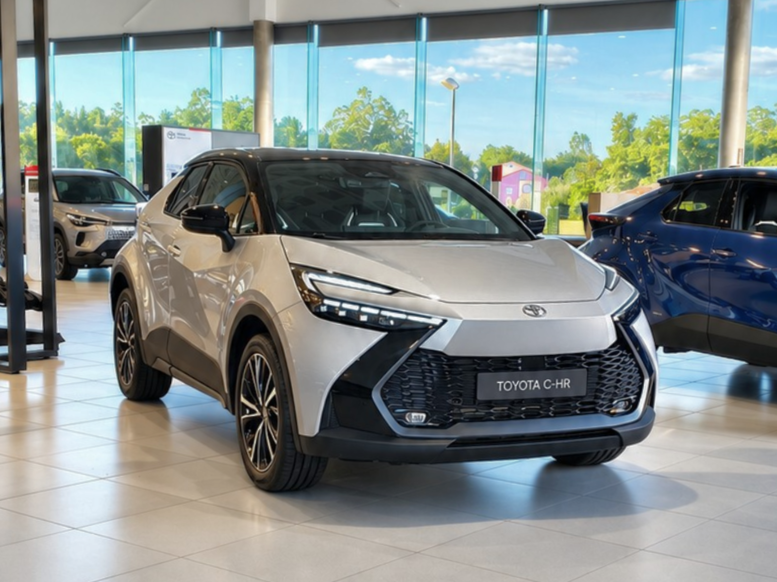 Toyota C-HR Plug-in Hybrid 220 e-CVT 5P Spirit Bi-tono Plata Polar Compostela Movil Santiago de Compostela Concesionario Oficial Toyota